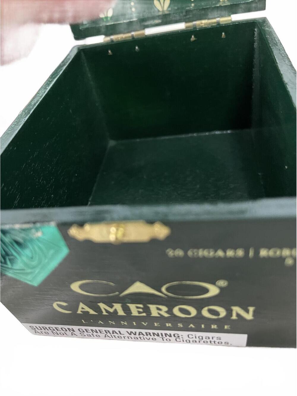 Decorative Hinged Cigar Box Cameroon L'Anniversaire NEW - Picture 3 of 6